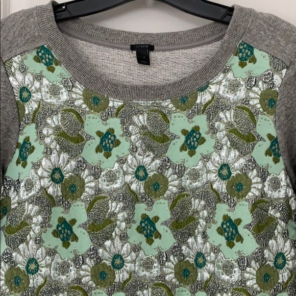 SALE!!J. CREW SHIMMERY APPLIQUÉ SWEATSHIRT - Picture 3 of 13